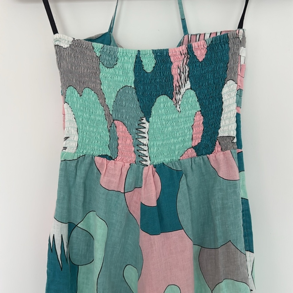 S/W/F Sweetheart Halter Linen Jumpsuit - Size S - Picture 9 of 10